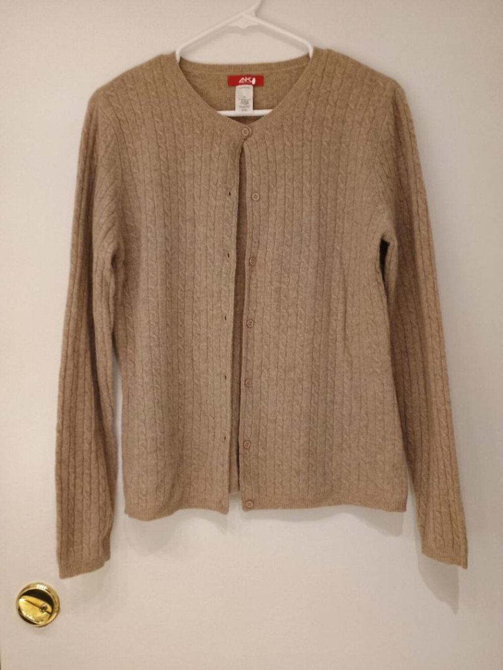 Anne Klein Sport- Merino Wool/Cashmere/Angora/Nylon Cardigan